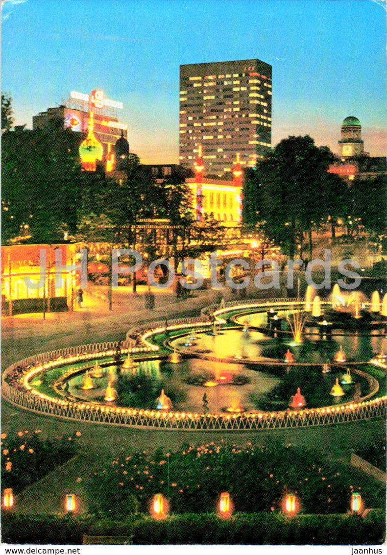 Copenhagen - Tivoli by Night - 66 - 1978 - Denmark - used - JH Postcards