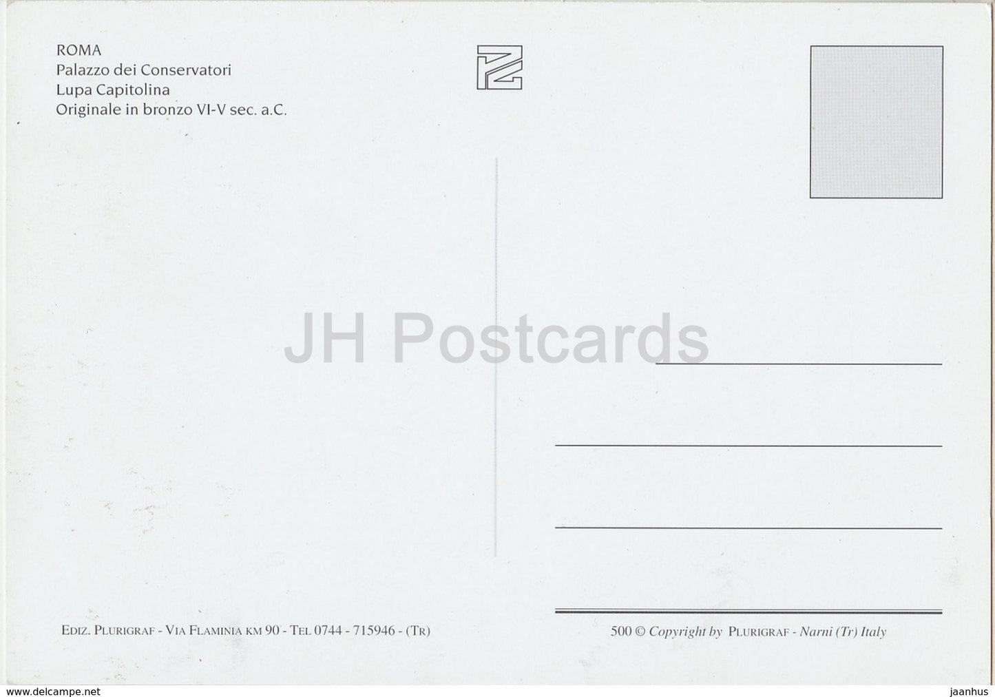 Roma - Rome - Palazzo dei Conservatori - Lupa Capitolina - wolf - Romulus and Remus - Italy - unused