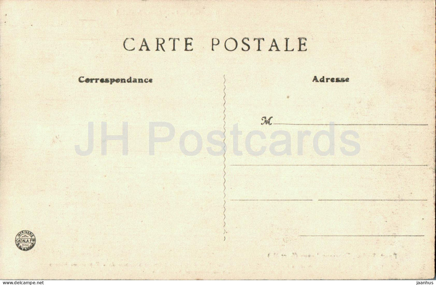 Sainte Menehould – Chambre historique de la Famille Royale – 8 – alte Postkarte – Frankreich – unbenutzt 