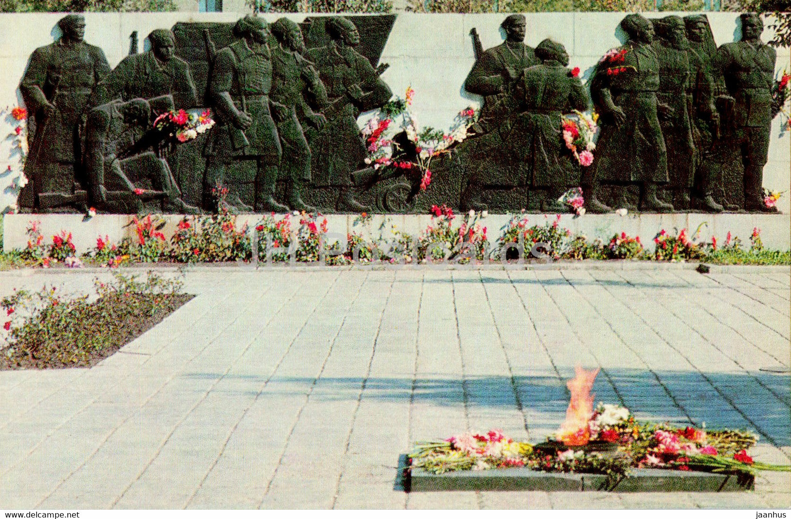 Omsk - fragment of the memorial complex - 1971 - Russia USSR - unused - JH Postcards
