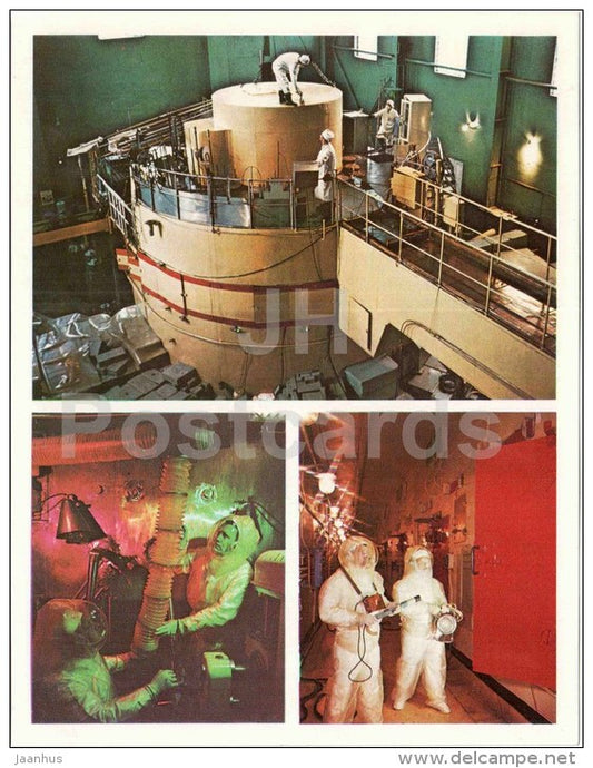 Institute of the Ukrainian Academy of Science - nuclear - large postcard - Kyiv - Kiev - 1980 - Ukraine USSR - unused - JH Postcards
