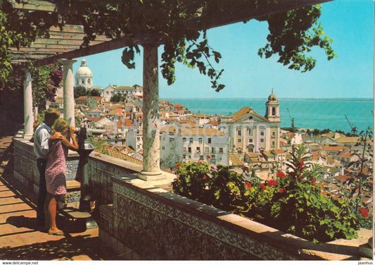 Lisbon - Lisboa - Miradouro de Sta Luzia - Alfama - Saint Luzia watchtower - 216 - Portugal - unused - JH Postcards
