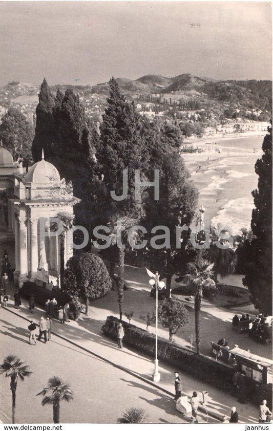 Sukhumi - View at Bay - Abkhazia - 1959 - Georgia USSR - used