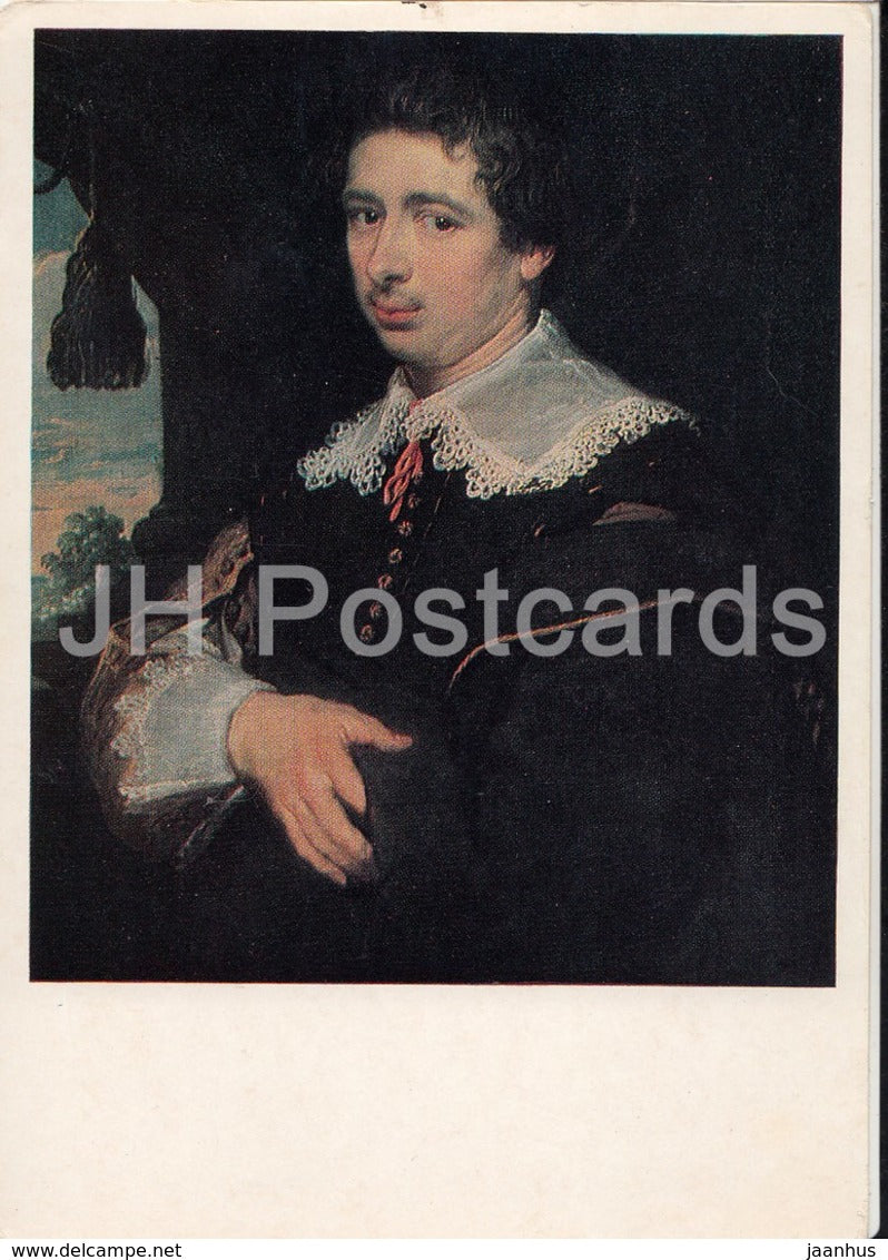 painting by Theodoor Rombouts - Portrait of a Young Man - Flemish art - 1985 - Russia USSR - unused - JH Postcards