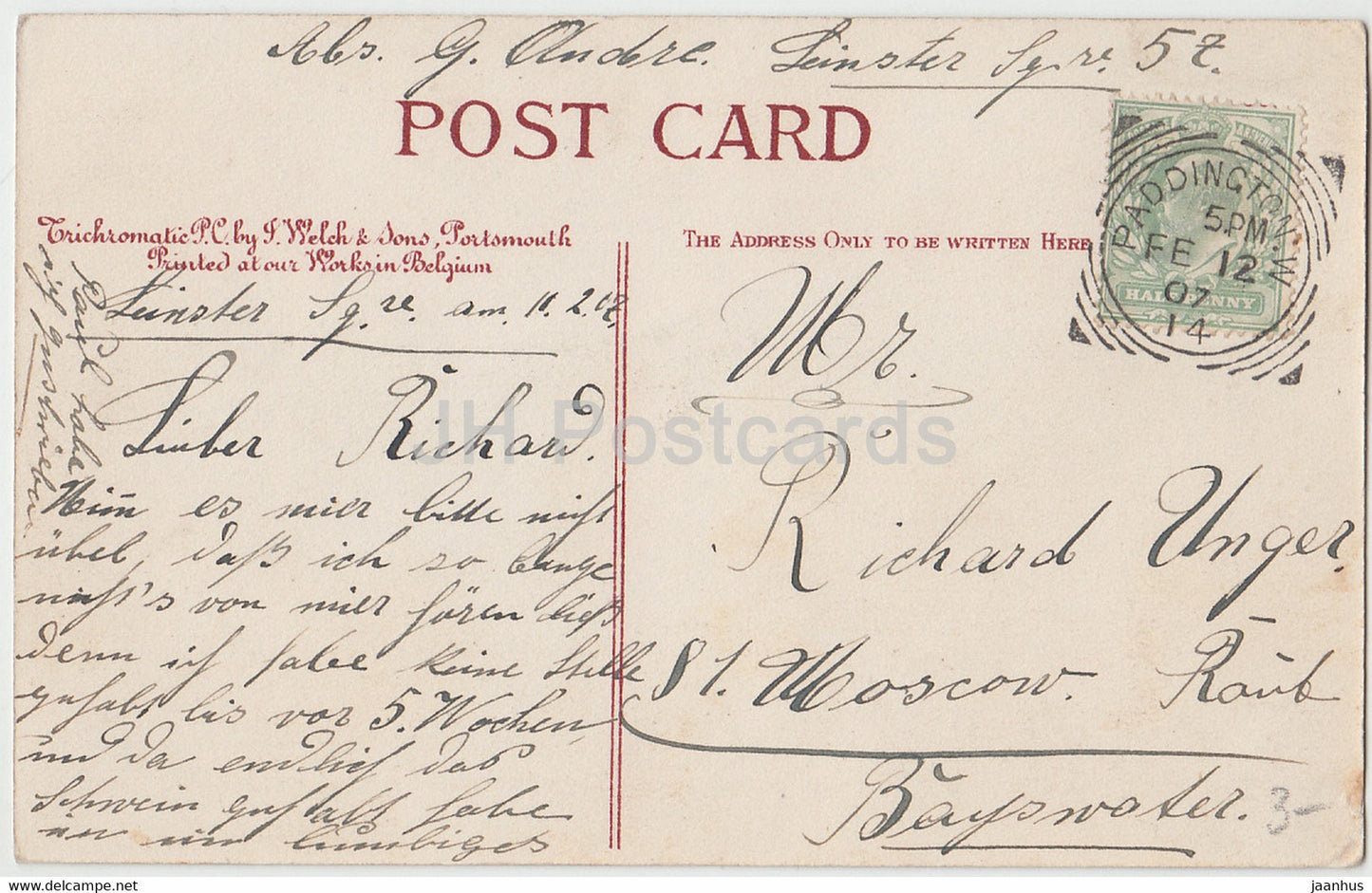 Cowes - Osborne House - alte Postkarte - 1907 - England - Vereinigtes Königreich - gebraucht