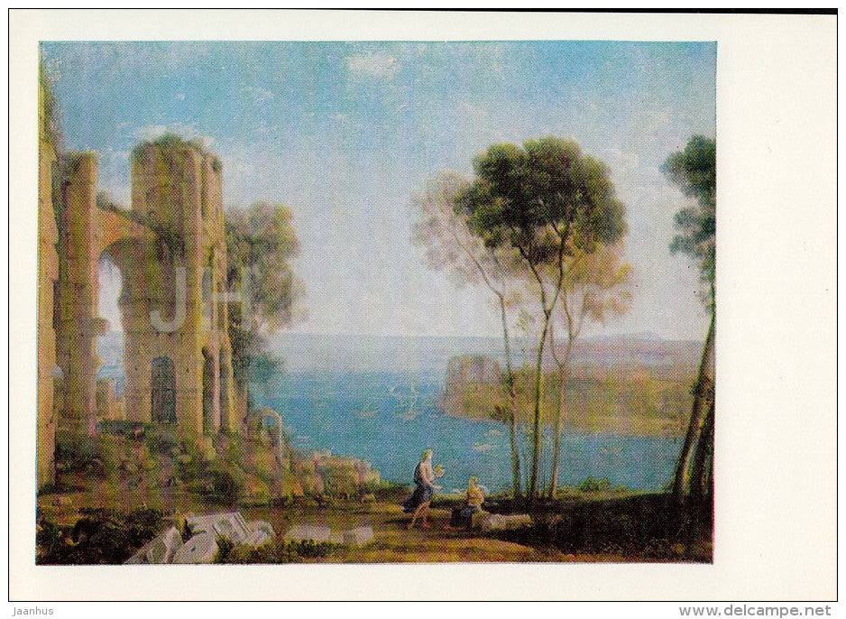 painting by Claude Lorrain - Baia Bay - French art - 1983 - Russia USSR - unused - JH Postcards