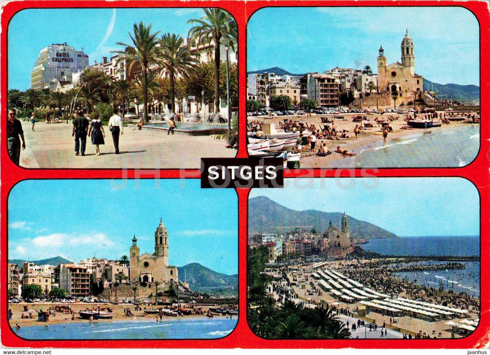 Sitges - multiview - 561 - 1972 - Spain - used - JH Postcards