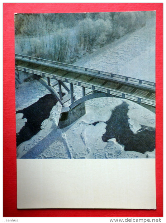 Bridge across the Gauja river in Sigulda - Sigulda - Latvia USSR - unused - JH Postcards