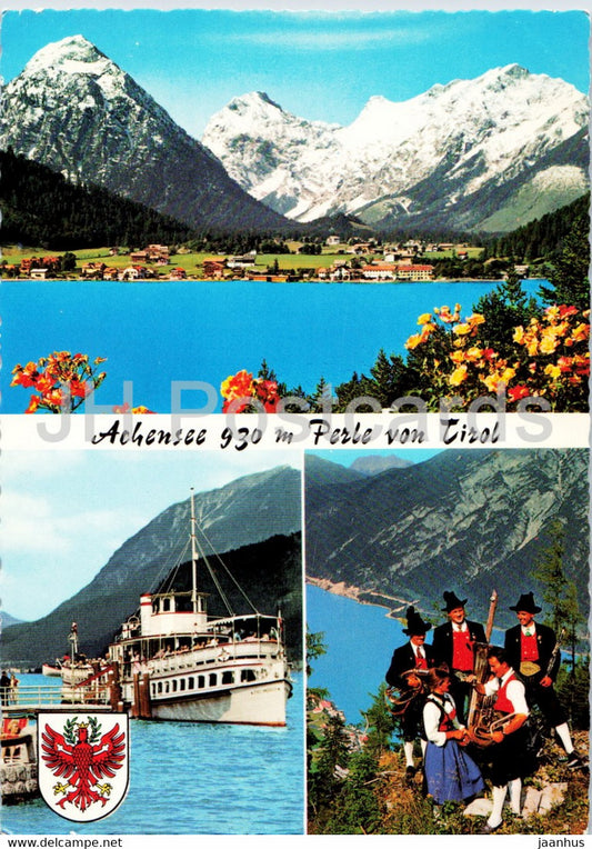 Achensee 930 m - Perle von Tirol - Pertisau gegen Karwendel - ship - Tirol - Austria - unused - JH Postcards