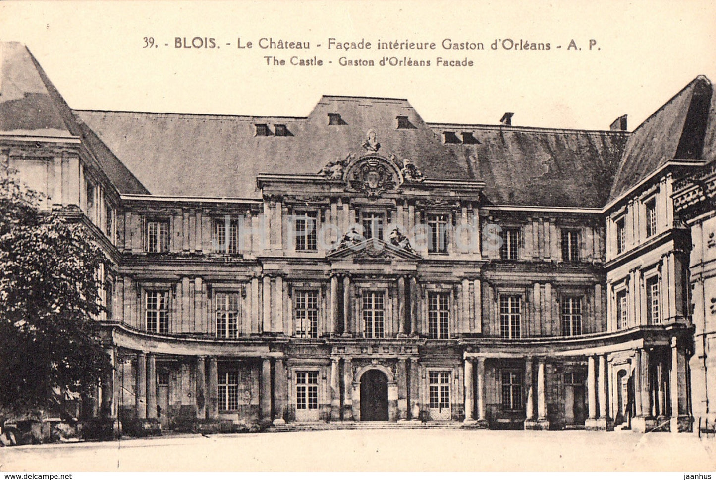 Blois - Le Chateau - Facade Interieure Gaston d'Orleans - castle - 39 - old postcard - France - unused