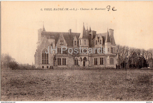 Vieil Bauge - Chateau de Montivert - castle - 6 - old postcard - France - unused - JH Postcards