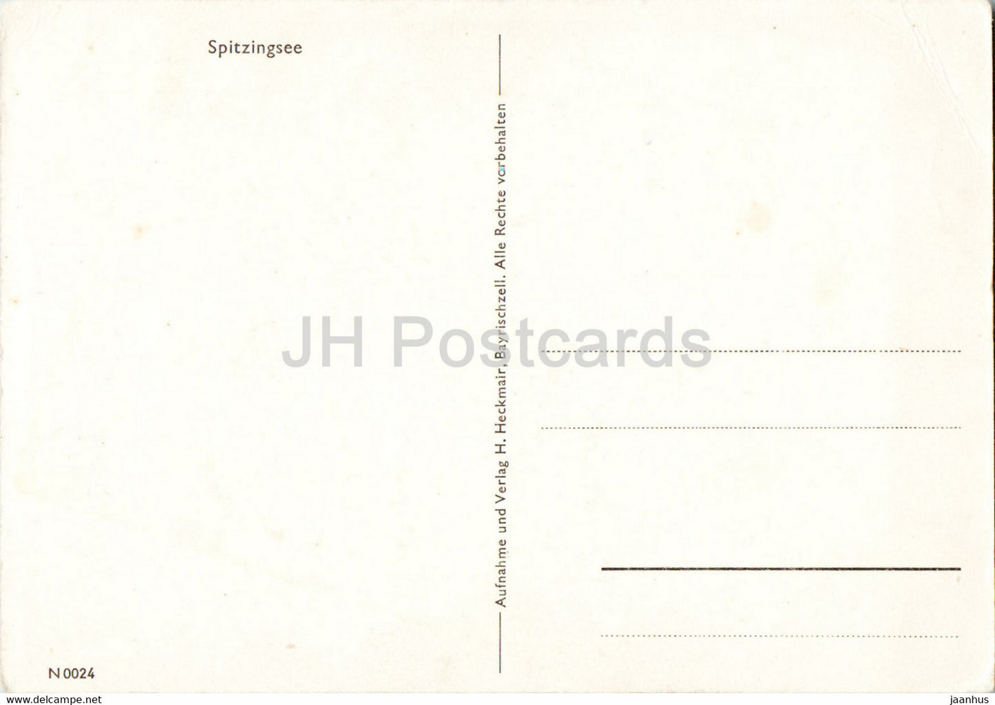 Spitzingsee - 0024 - old postcard - Germany - unused