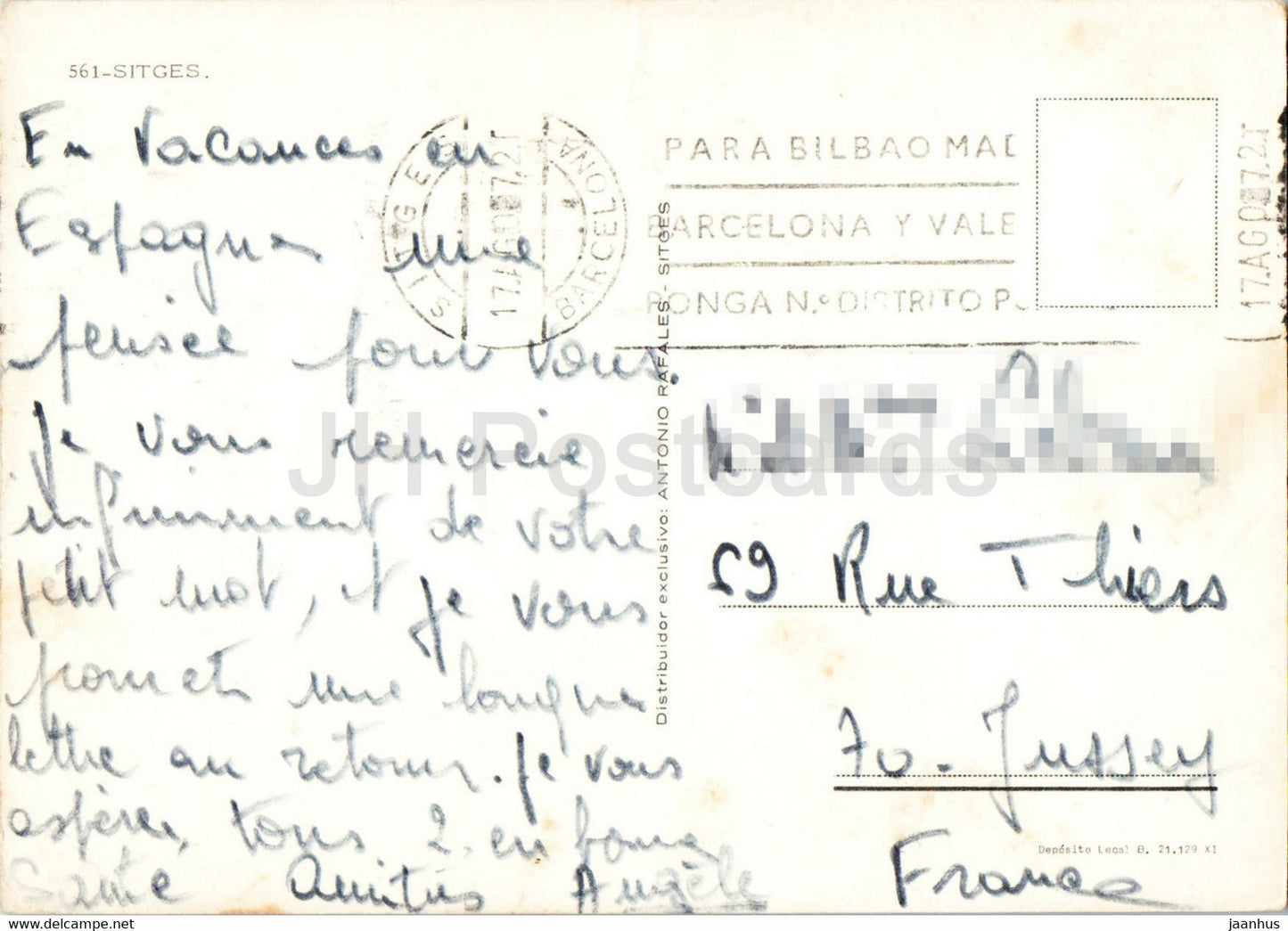 Sitges - multiview - 561 - 1972 - Espagne - d'occasion