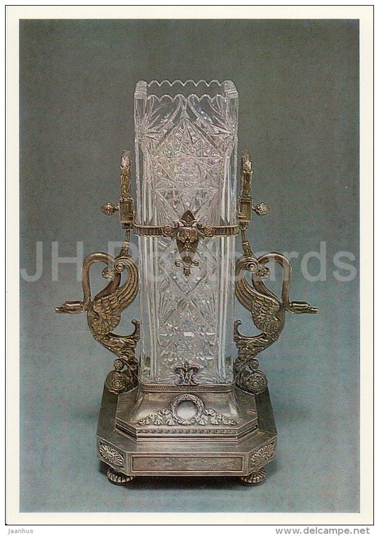 Vase - silver - Silverwork by Russian Master Jewellers - 1987 - Russia USSR - unused - JH Postcards
