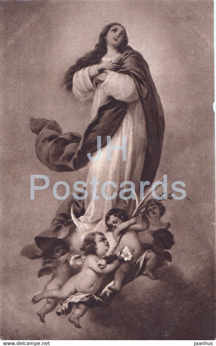 Mater Immaculata - illustration - Serie 202/4 - old postcard - used - JH Postcards