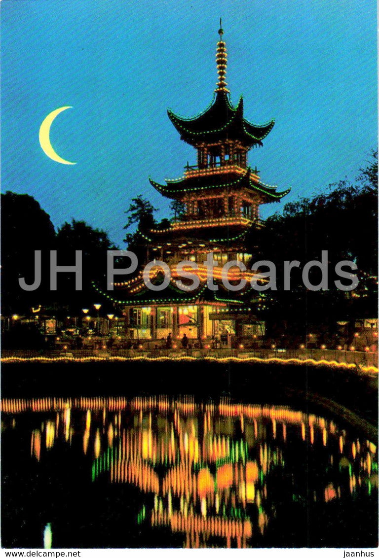 Copenhagen - The Chinese Tower - Denmark - unused - JH Postcards