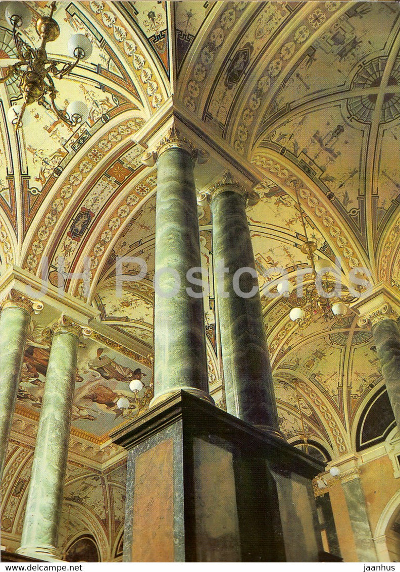 Semperoper Dresden - Oberes Vestibul Zwingerseite - Kreuzgewolbe - Dresden Opera - DDR Germany - unused - JH Postcards