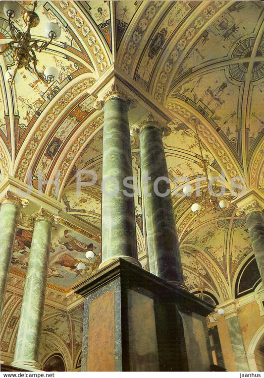 Semperoper Dresden - Oberes Vestibul Zwingerseite - Kreuzgewolbe - Dresden Opera - DDR Germany - unused - JH Postcards