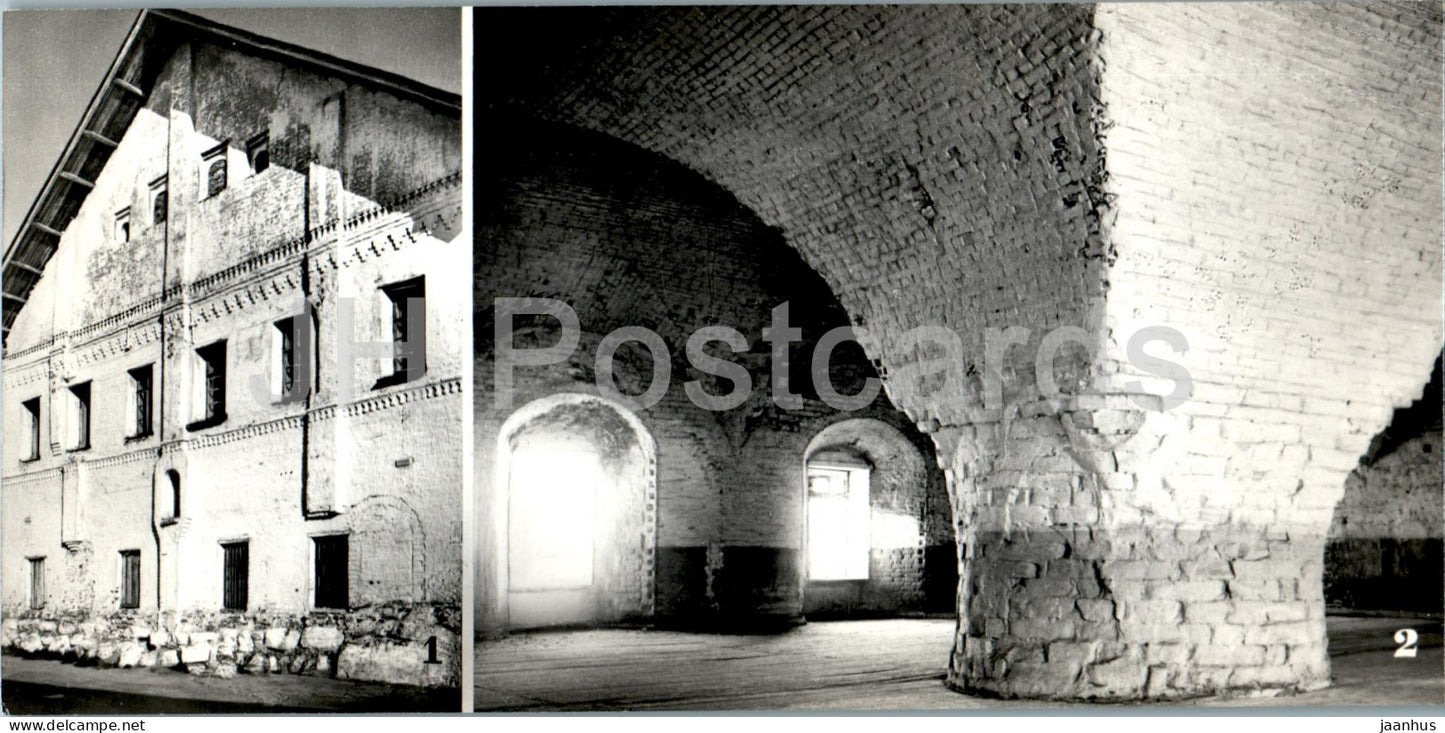 Solovetsky Islands - the building of the large tailor's chamber - refectory interior - 1974 - Russia USSR - unused - JH Postcards