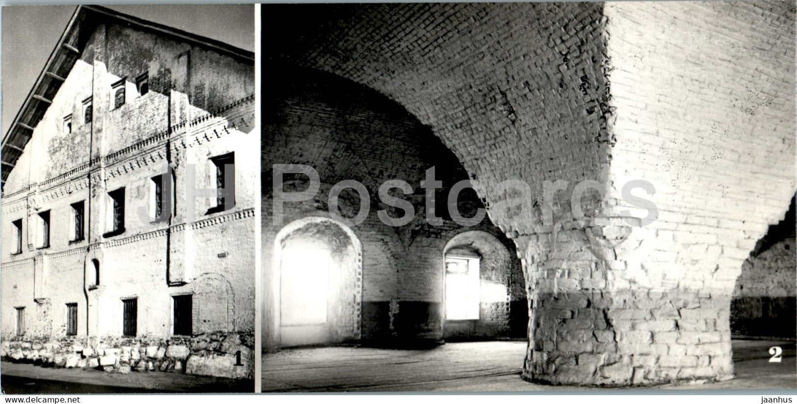 Solovetsky Islands - the building of the large tailor's chamber - refectory interior - 1974 - Russia USSR - unused - JH Postcards