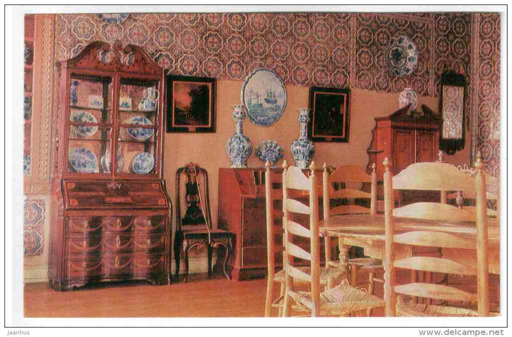 Part of the Hall in the Dutch House - Kuskovo - Moscow - 1969 - Russia USSR - unused - JH Postcards