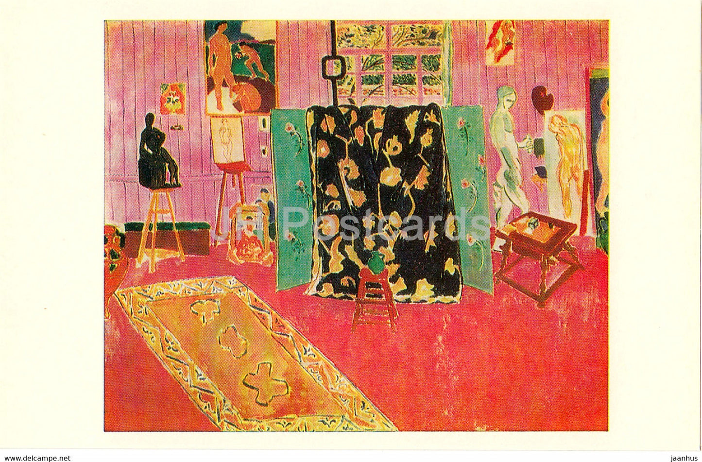 painting by Henri Matisse - The Artist's Studio - French art - 1980 - Russia USSR - unused - JH Postcards