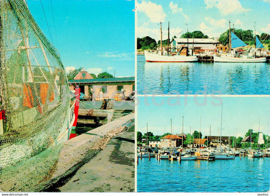 Rodvig - Havneparti - From the Harbour - port - boat - ship - 1979 - Denmark - used - JH Postcards