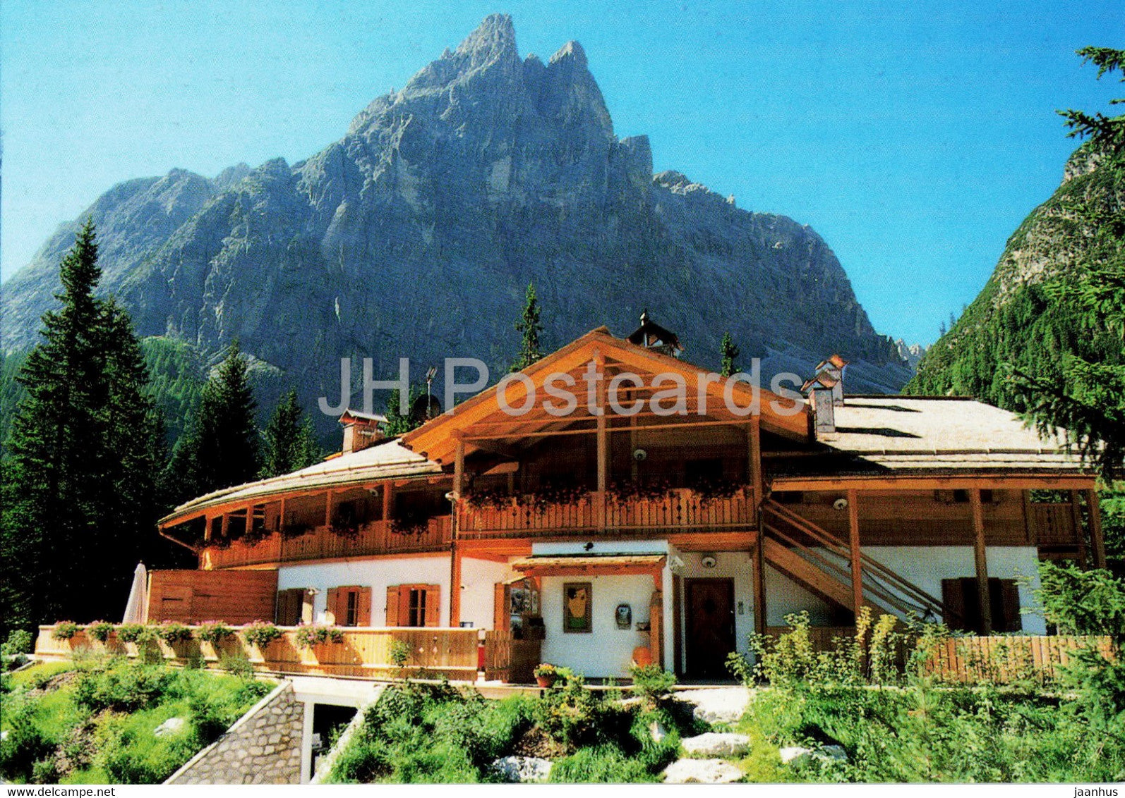 Dolomiti - Rifugio Fondo Valle 1548 m - Talschlusshutte Fischleinboden - Italy - unused - JH Postcards