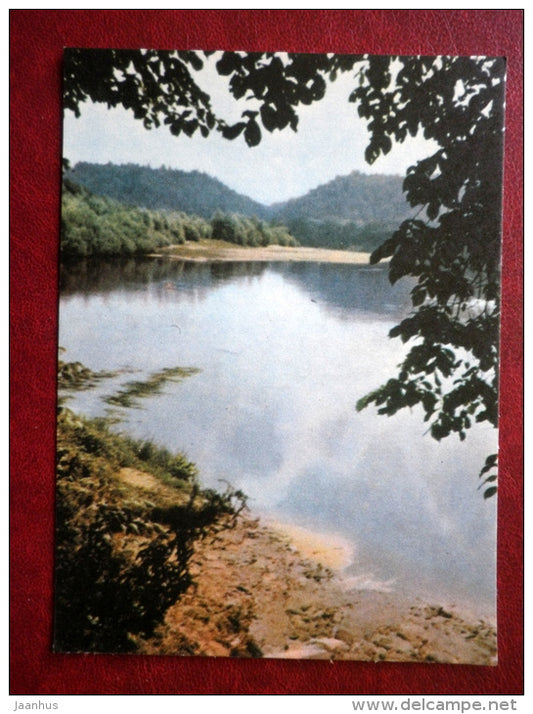 Bend of the Gauja river 1 - Sigulda - Latvia USSR - unused - JH Postcards