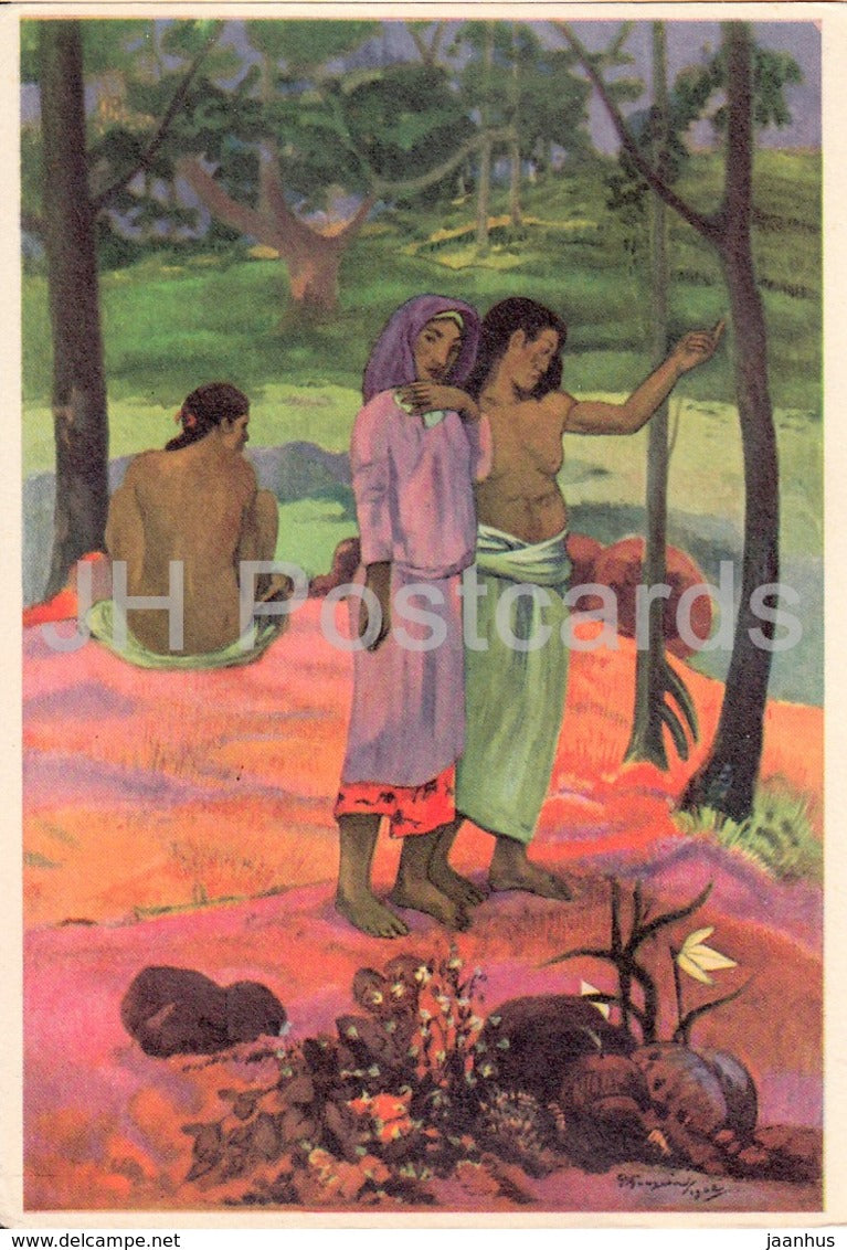 painting by Paul Gauguin - The Call - French art - France - unused - JH Postcards