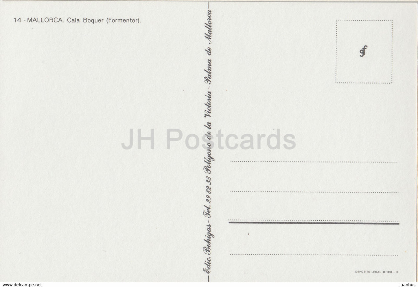 Mallorca - Cala Boquer - Formentor - 14 - Spain - unused