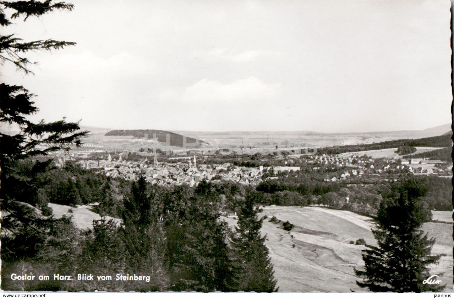 Goslar am Harz - Blick vom Steinberg - old postcard - Germany - unused - JH Postcards
