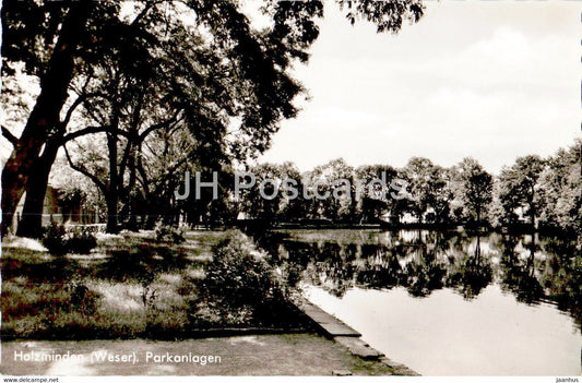 Holzminden - Parkanlagen - old postcard - Germany - unused - JH Postcards