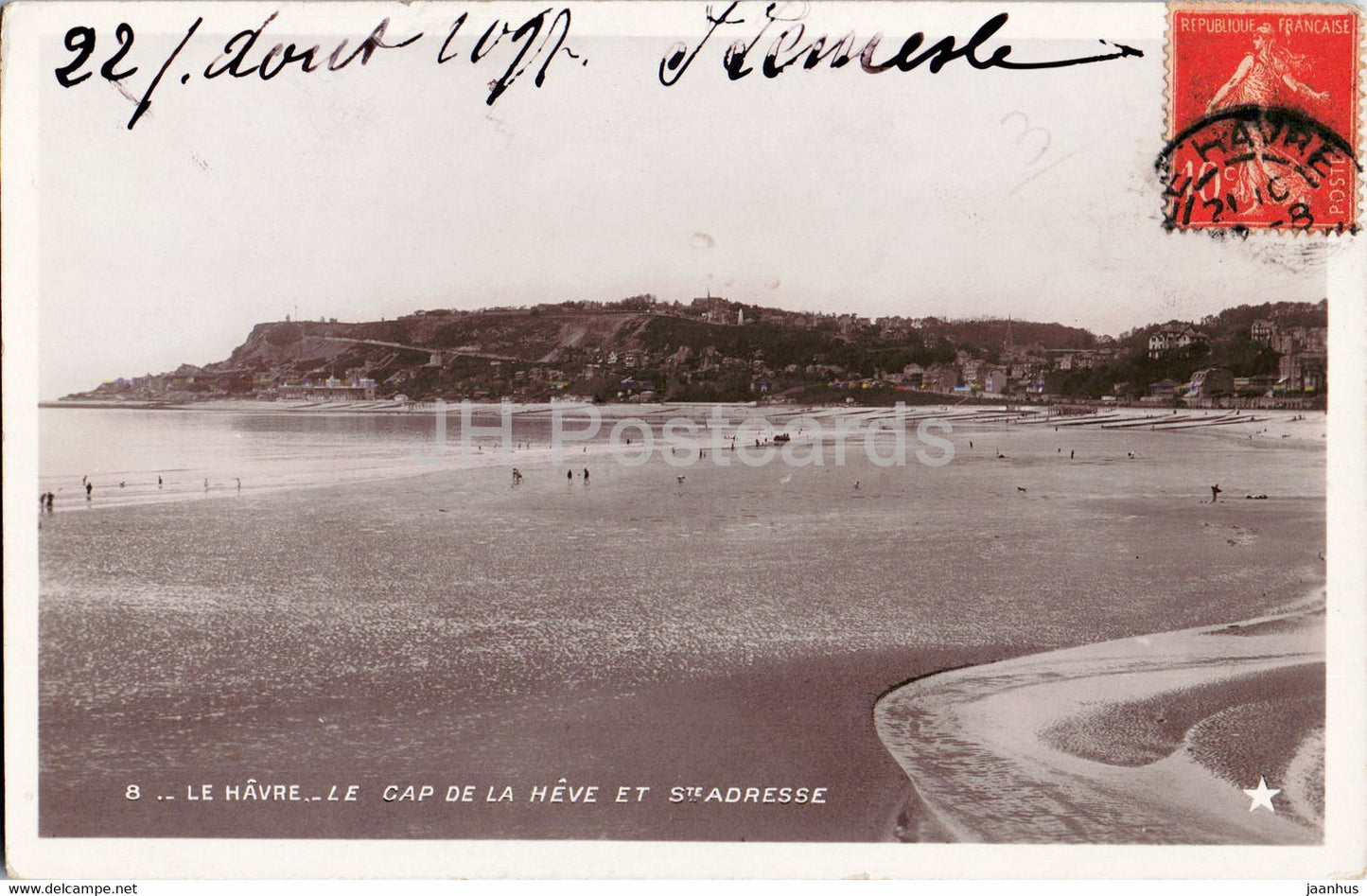 Le Havre - Le Cap de la Heve et Ste Adresse - 8 - old postcard - France - used - JH Postcards