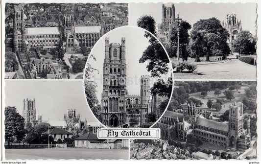 Ely Cathedral - Multiview - 1961 - United Kingdom - England - used - JH Postcards