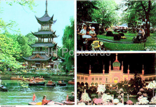 Copenhagen - Tivoli - multiview - 1986 - Denmark - used - JH Postcards