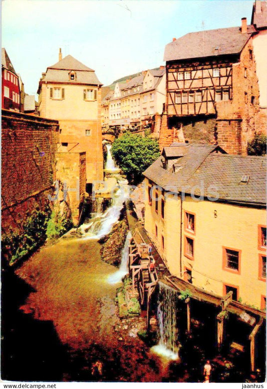 Saarburg - Altstadt mit Wasserfall - Old Town with Waterfall - 674 - 1974 - Germany - used