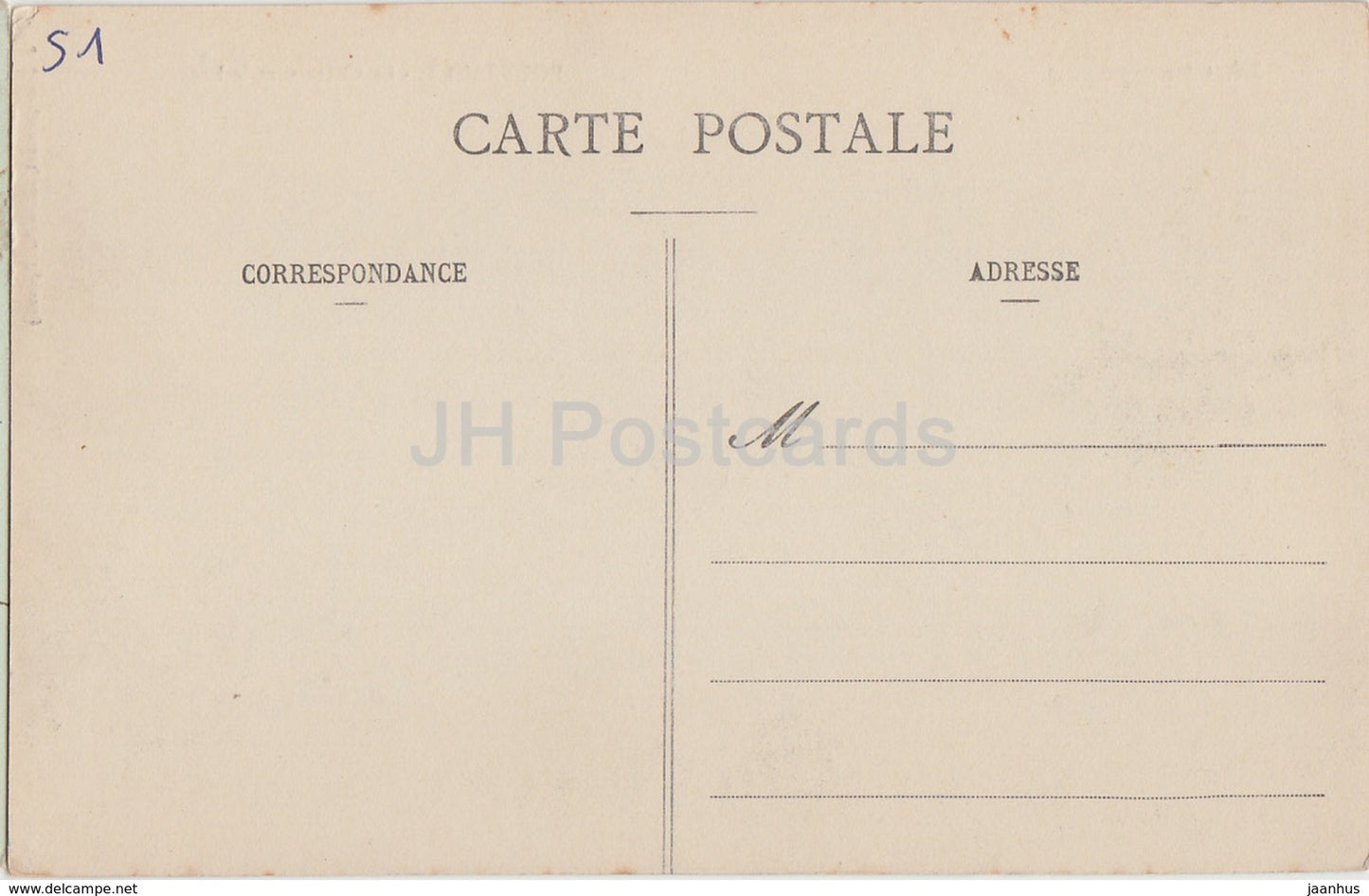 La Champagne - Boursault - Le Chateau et le Lac - castle - old postcard - France - unused