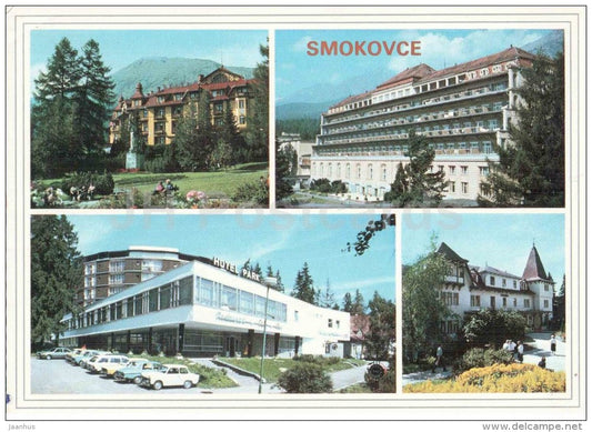 grandhotel - hotel Park - Smokovce - Smokovec - High Tatras - Vysoke Tatry - Czechoslovakia - Slovakia - used 1987 - JH Postcards