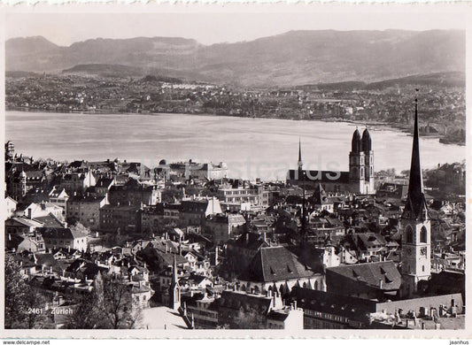Zurich - panorama - 2461 - 1948 - Switzerland - used - JH Postcards
