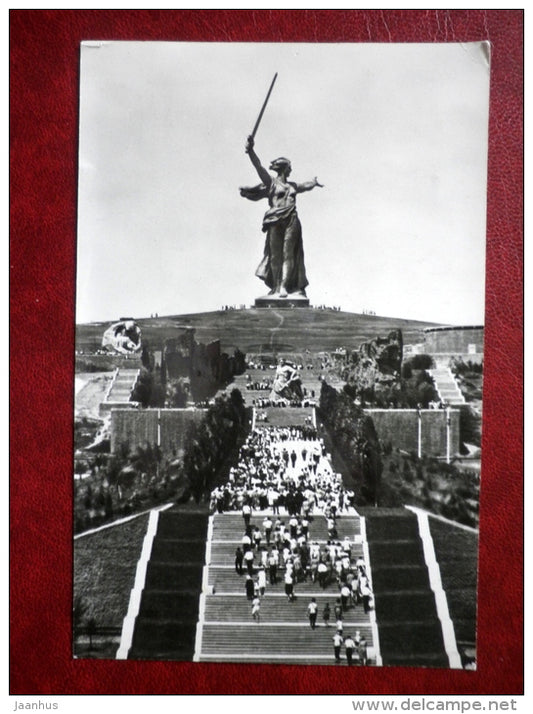 Mamayev Kurgan - Volgograd - 1967 - Russia USSR - unused - JH Postcards