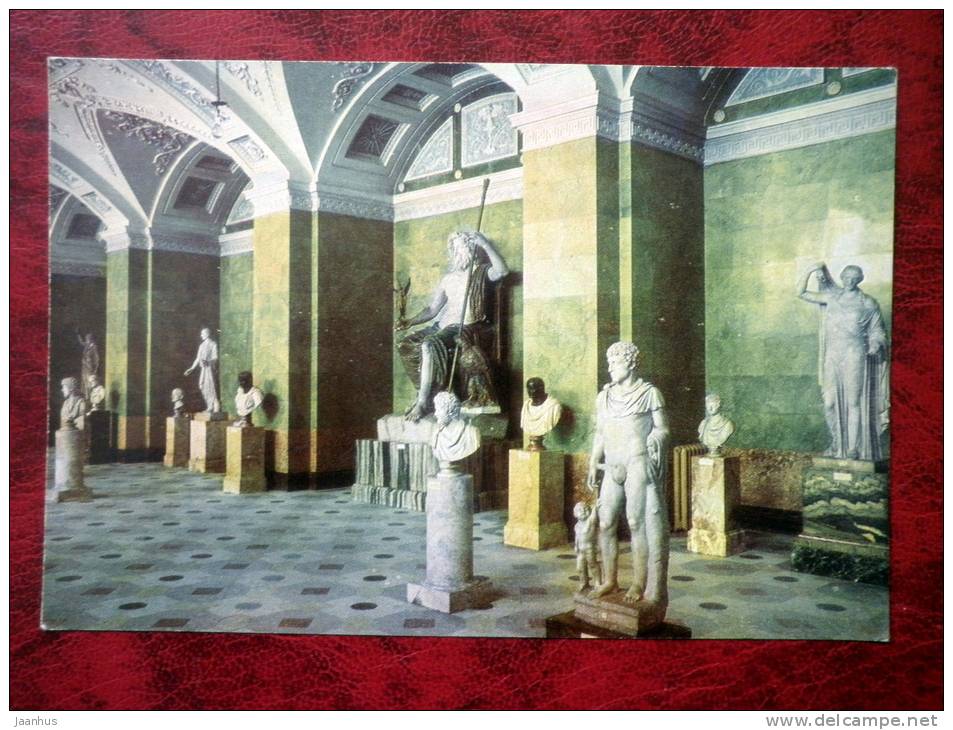 Leningrad - St. Petersburg - New Hermitage. A Hall_III - 1968 - Russia - USSR - unused - JH Postcards