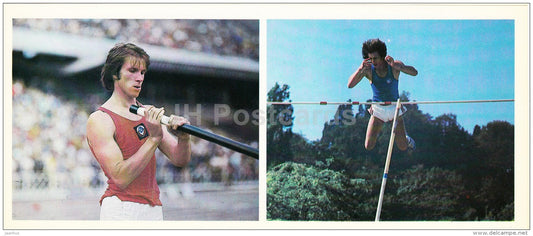 Vladimir Kishkun - pole vault - Light Athletics - Soviet Olympic sport champions - 1979 - Russia USSR - unused - JH Postcards
