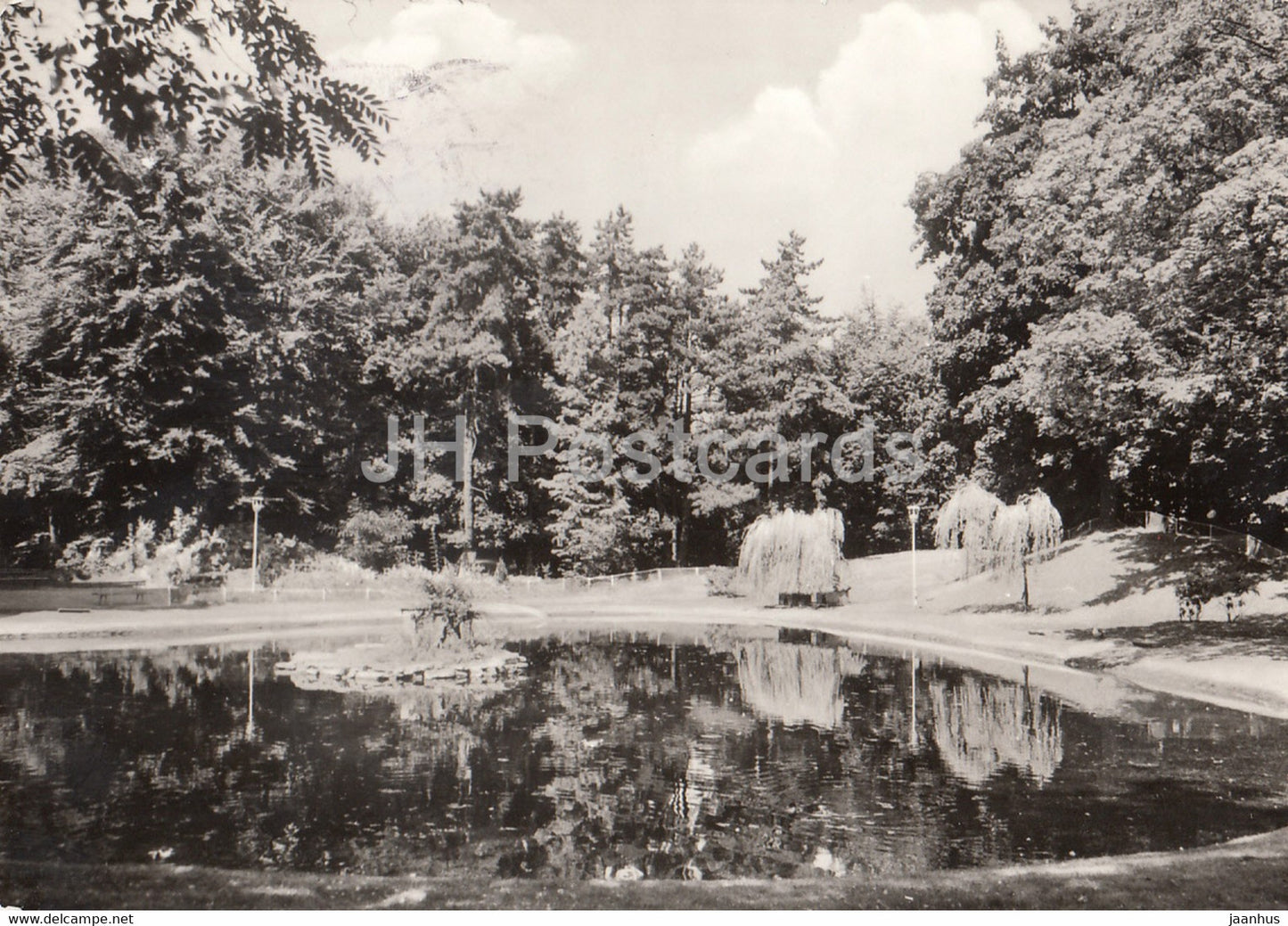 Wurzen - Parkteich - pond - 1978 - Germany DDR - used - JH Postcards