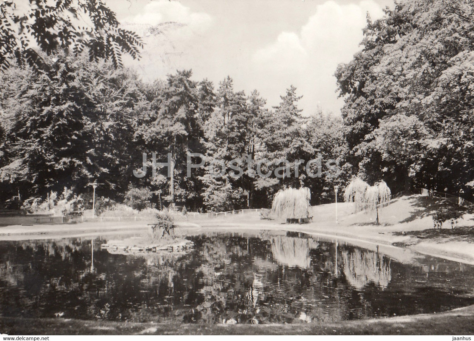 Wurzen - Parkteich - pond - 1978 - Germany DDR - used - JH Postcards