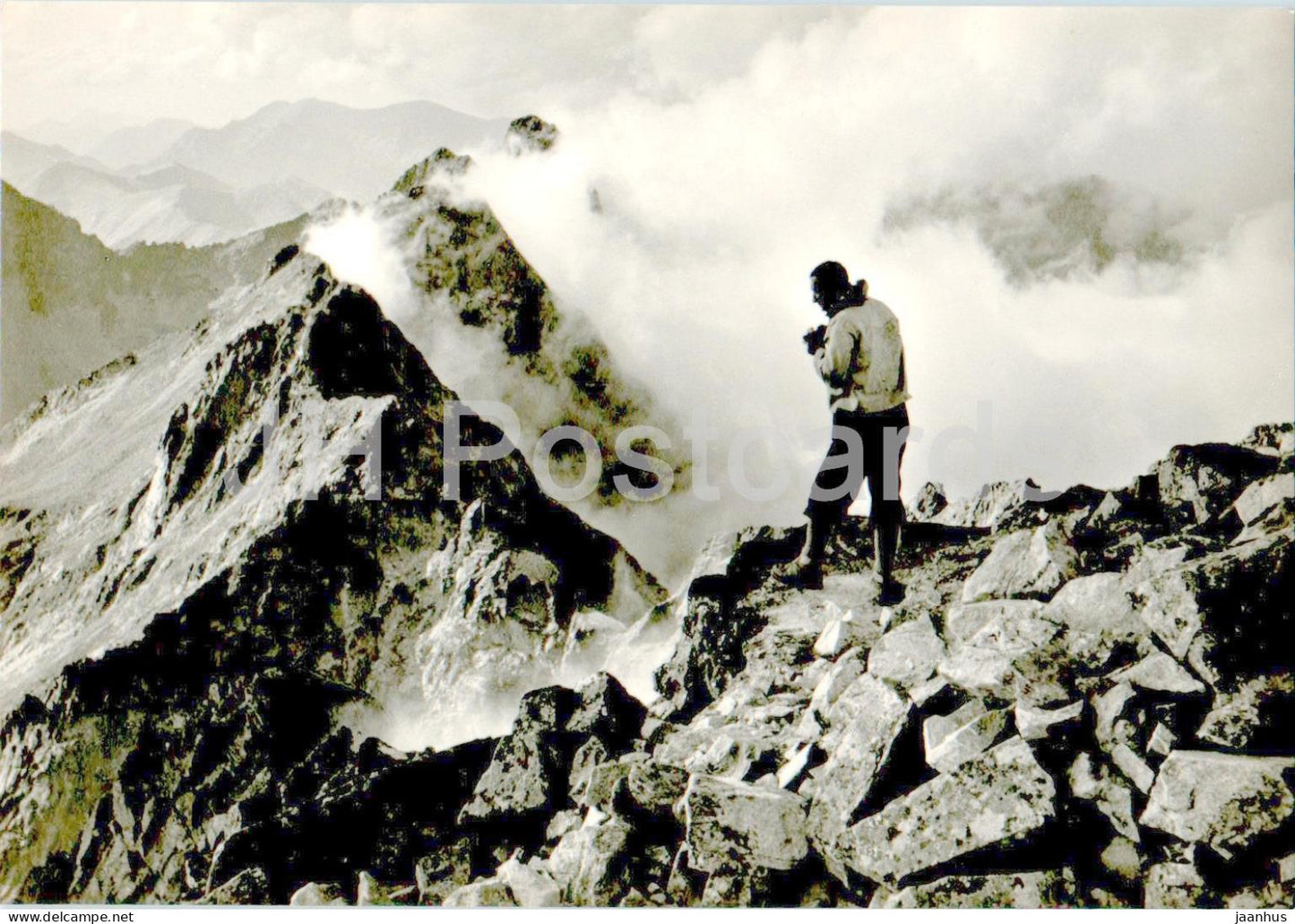 Vysoke Tatry - Pohlad z Ceskeho stitu na skupinu Mengusovskych stitov - Ceske stit - Slovakia - Czechoslovakia - unused - JH Postcards