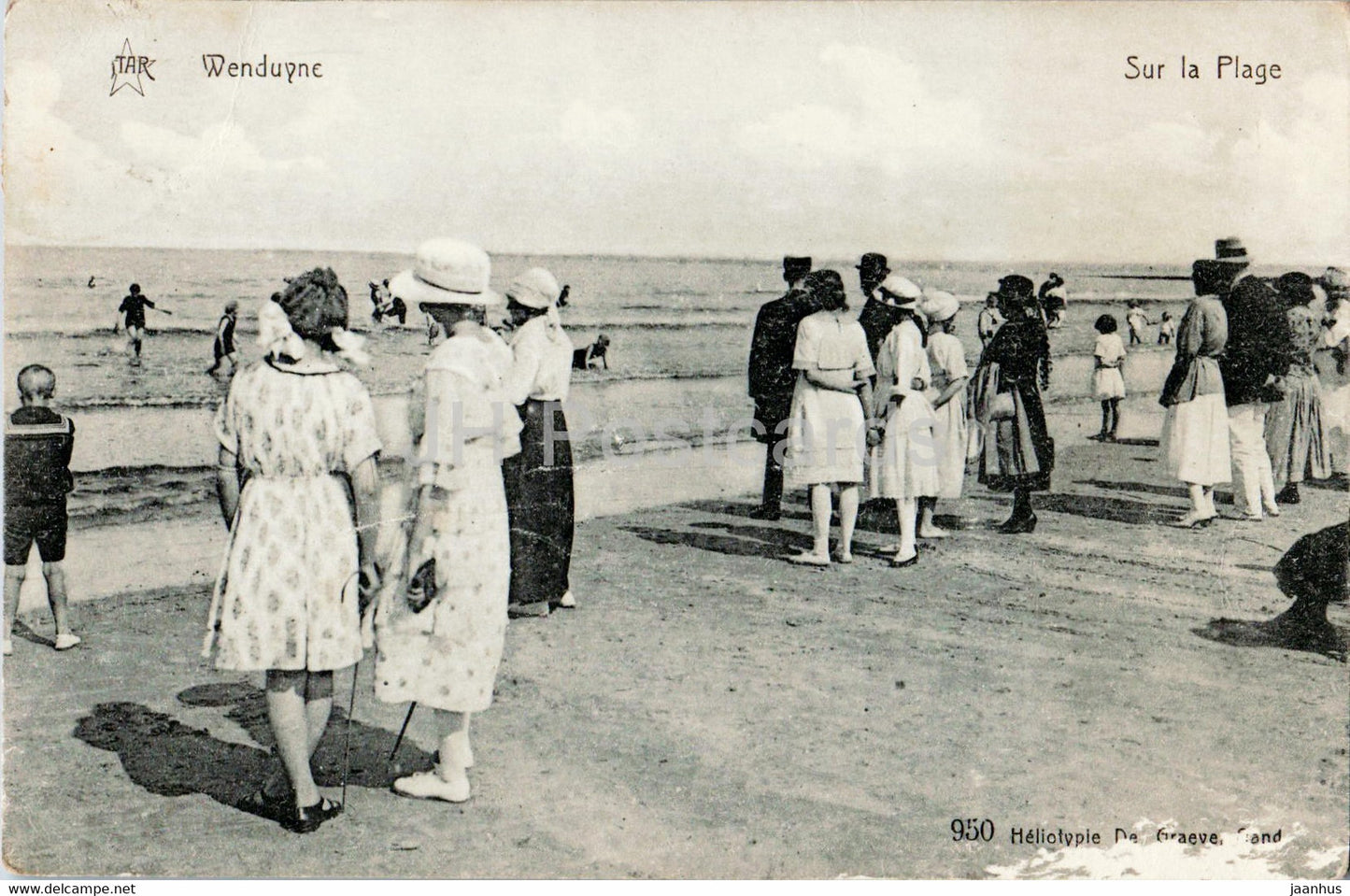 Wenduyne - Wenduine - Sur la Plage - 950 - old postcard - Belgium - used - JH Postcards