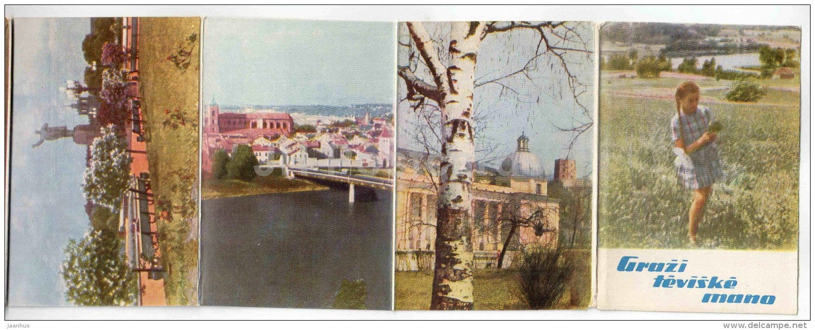 My Lovely Homeland - leporello - 1965 - Lithuania USSR - unused - JH Postcards