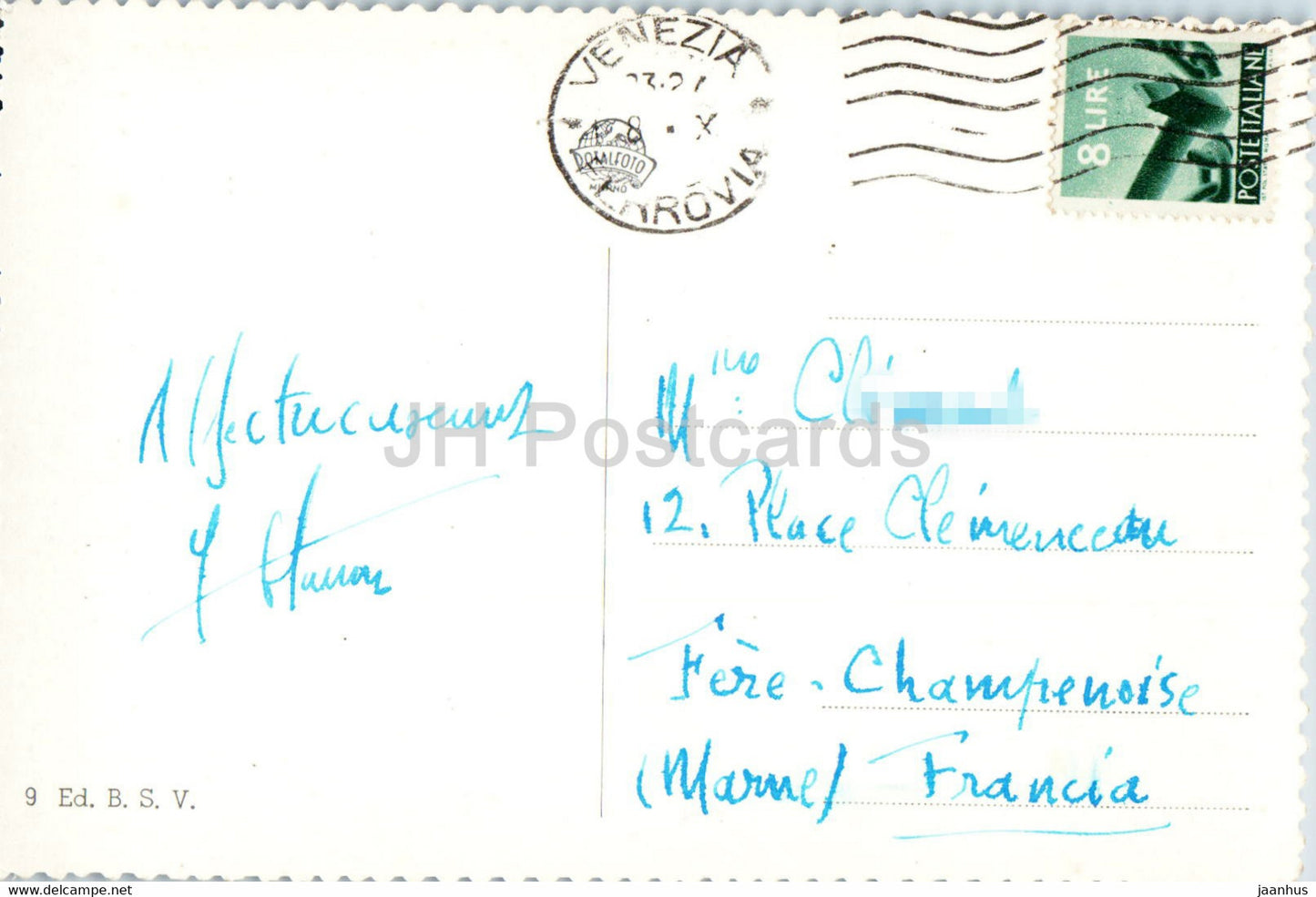 Venise - Venezia - Panorama - carte postale ancienne - Italie - occasion