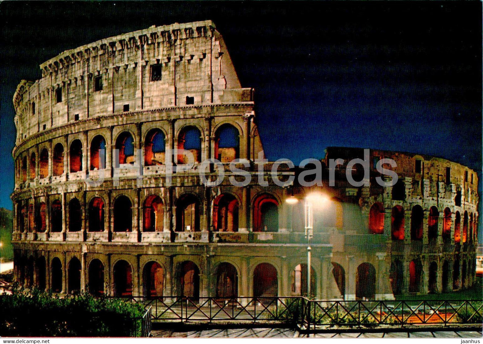 Roma - Rome - Colosseo - Colosseum - night - ancient world - Rom 52 - Italy - unused - JH Postcards